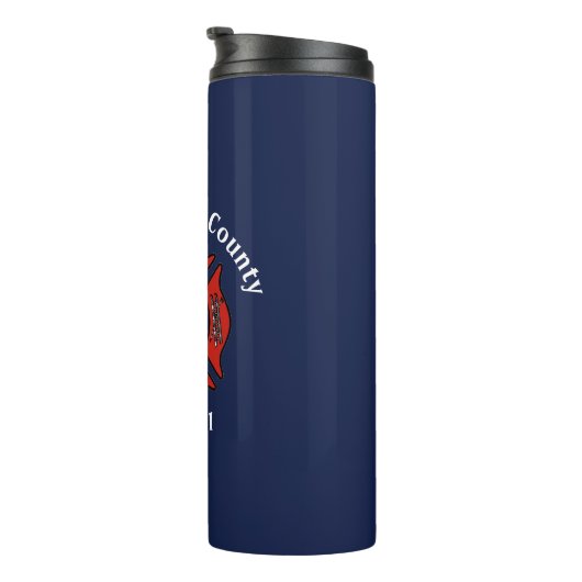 Brandafdeling Logo - Aangepast Thermosbeker (Geroteerd rechts)