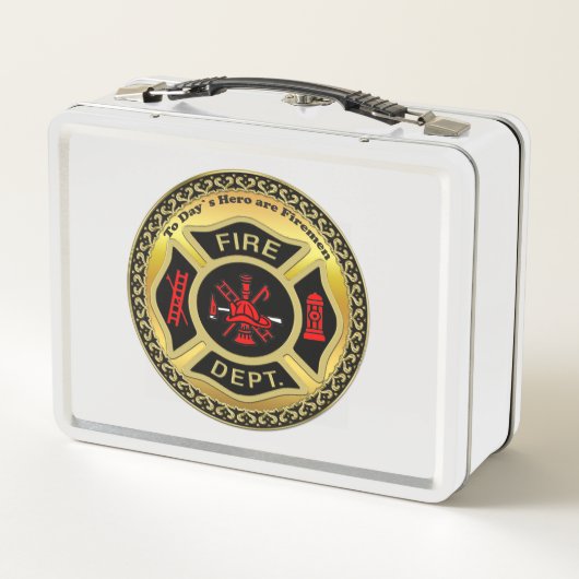 Brandafdeling logo Black en Gold Badge (Achterkant)