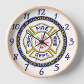 Brandafdeling logo blauw en witte badge (Voorkant)