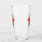 Brandafdeling logo Gold en rode badge Glas (Links)