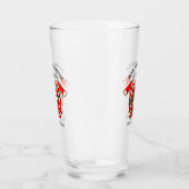 Brandafdeling logo Gold en rode badge Glas (Rechts)