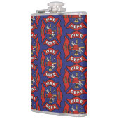 Brandafdeling Logo Patroon Heupfles (Links)