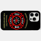 Brandafdeling logo, zwart en rode badge11 Case-Mate iPhone case (Achterkant (horizontaal))