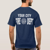 Brandafdeling — Twitter-stijl T-shirt (Achterkant)