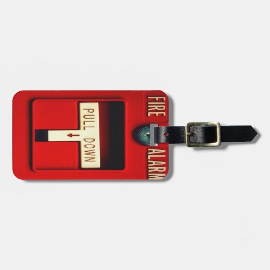 Brandalarm Bagagelabel (Voorkant horizontaal)