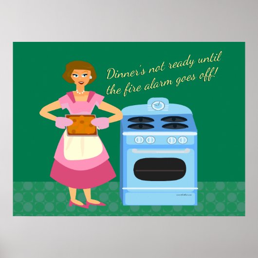 Brandalarm betekent binnentijd poster (Voorkant)