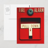 Brandalarm Briefkaart (Voorkant / Achterkant)