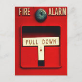 Brandalarm Briefkaart (Voorkant)