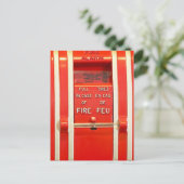 Brandalarm Briefkaart (Staand voorkant)