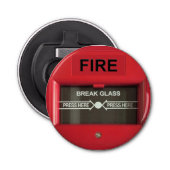 Brandalarm Button Flesopener (Voorkant)
