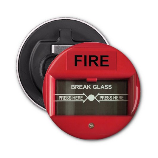 Brandalarm Button Flesopener (Voorkant)