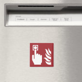 Brandalarm Button veiligheidsbord Magneet (Insitu (Vaatwasser))
