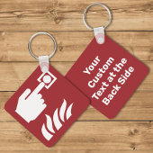 Brandalarm Button veiligheidsbord Sleutelhanger