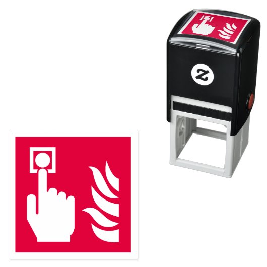 Brandalarm Button veiligheidsbord Zelfinktende Stempel (In situ)