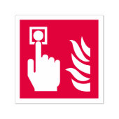 Brandalarm Button veiligheidsbord Zelfinktende Stempel (Design)