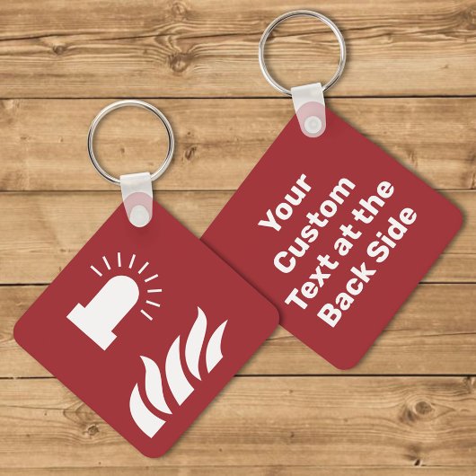 Brandalarm Knipperend Licht Veiligheidsteken Sleutelhanger