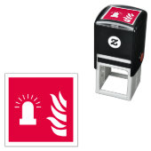 Brandalarm Knipperend Licht Veiligheidsteken Zelfinktende Stempel (In situ)