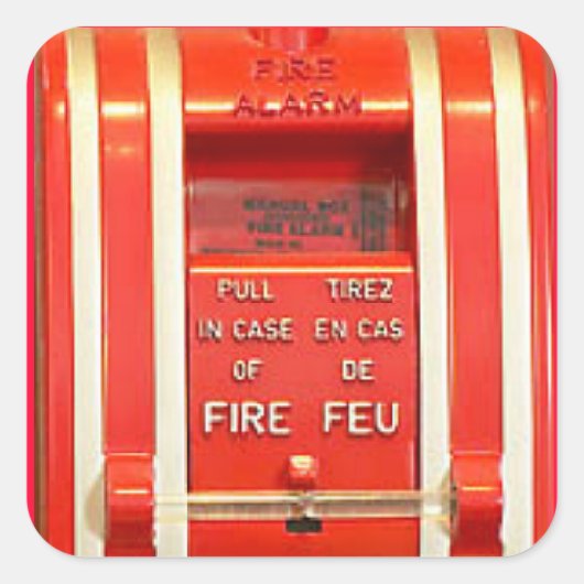 Brandalarm Sticker (Voorkant)