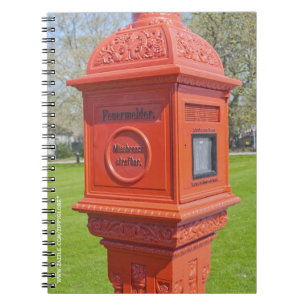 Brandalarmkast Notitieboek