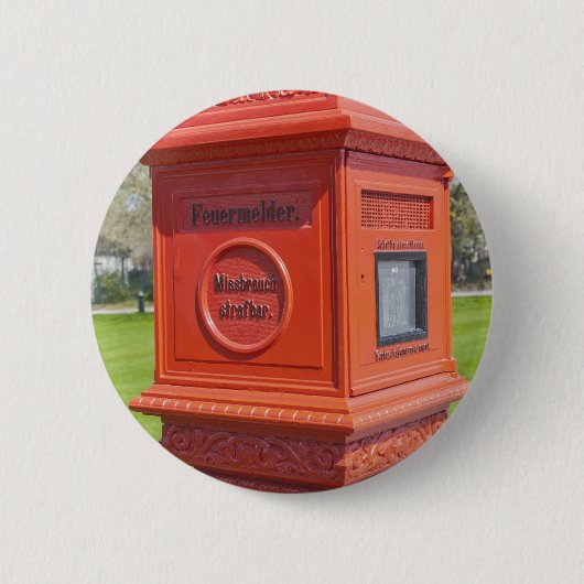Brandalarmkast Ronde Button 5,7 Cm (Voorkant)