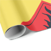 Brandbaar gas Veiligheidslabel Waarschuwingsbord v Cadeaupapier (Rol Hoek)