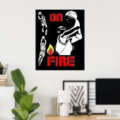 Brandbestrijding - Basketball - poster (Thuiskantoor)