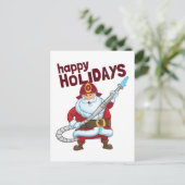 Brandbestrijding Kerstman Kerstman Brandweerman Feestdagenkaart (Staand voorkant)