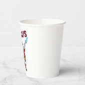 Brandbestrijding Kerstman Kerstman Brandweerman Papieren Bekers (Links)