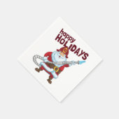 Brandbestrijding Kerstman Kerstman Brandweerman Servet (Hoek)