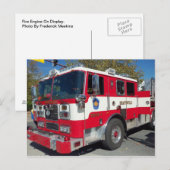 Brandbestrijding op beeldscherm briefkaart (Voorkant / Achterkant)