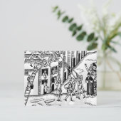 Brandbestrijding tijdens de Grote Brand van Londen Briefkaart (Staand voorkant)