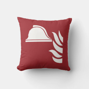 brandbestrijdingshelm veiligheidsbord kussen