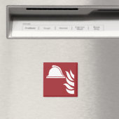 brandbestrijdingshelm veiligheidsbord magneet (Insitu (Vaatwasser))