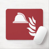 brandbestrijdingshelm veiligheidsbord muismat (Met muis)