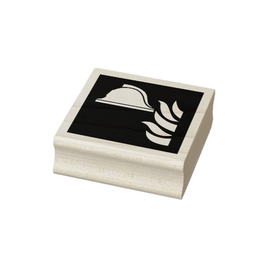 brandbestrijdingshelm veiligheidsbord rubberstempel (Stempel)