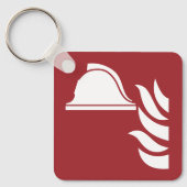 brandbestrijdingshelm veiligheidsbord sleutelhanger (Voorkant)