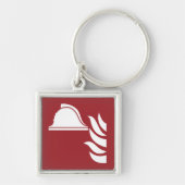 brandbestrijdingshelm veiligheidsbord sleutelhanger (Voorkant)