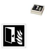 Brandbeveiliging Deur Veiligheid Teken Rubberstempel (Gestempeld)