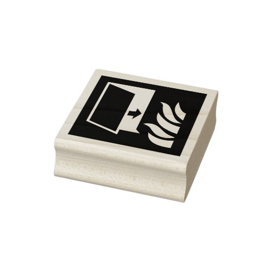 Brandbeveiliging Deur Veiligheid Teken Rubberstempel (Stempel)