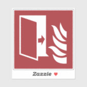 Brandbeveiliging Deur Veiligheid Teken Sticker (Vel)