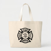 Brandbeveiliging Grote Tote Bag (Voorkant)