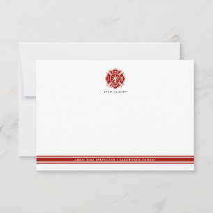 Brandbeveiliging   Maltees kruis Notitiekaartje