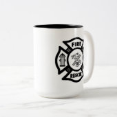 Brandbeveiliging Tweekleurige Koffiemok (Voorkant rechts)