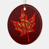 Brandblaar Keramisch Ornament (Links)