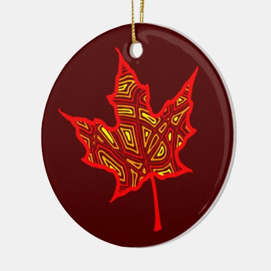 Brandblaar Keramisch Ornament (Links)