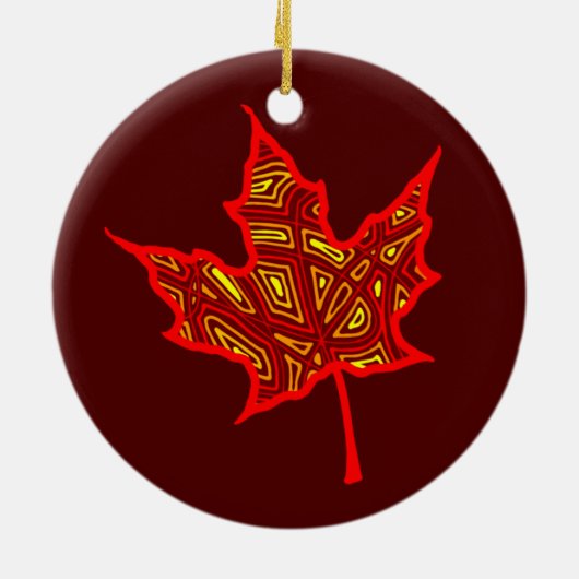 Brandblaar Keramisch Ornament (Achterkant)