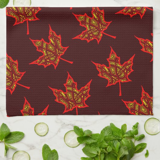 Brandblaar Theedoek (Gevouwen)