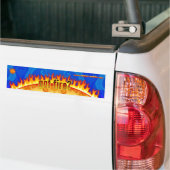 brandblauwe sticker (Op Truck)