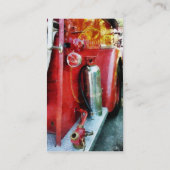 Brandblusapparaat op brandvrachtwagen - Platinum a Visitekaartje (Achterkant)