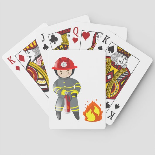 Brandblusapparaat Pokerkaarten (Achterkant)